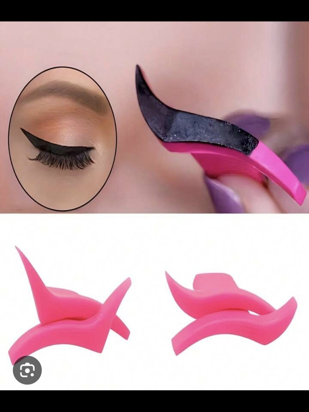 SHEIN Pink Winged Eyeliner Stamp Pair